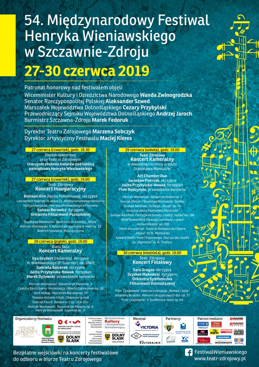 54 Międzynarodowy Festiwal Henryka Wieniawskiego w Szczawnie-Zdroju
