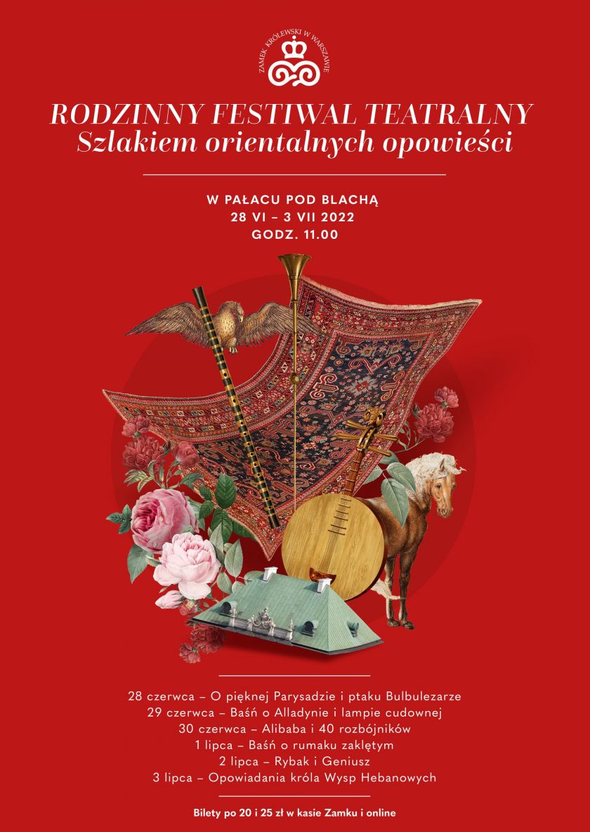 Rodzinny Festiwal teatralny „Szlakiem orientalnych opowieści” w pałacu Pod Blachą od 28 czerwca