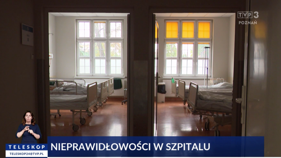 Kalisz. Poważne nieprawidłowości w szpitalu? Bulwersujące szczegóły (fot. TVP3 Poznań)