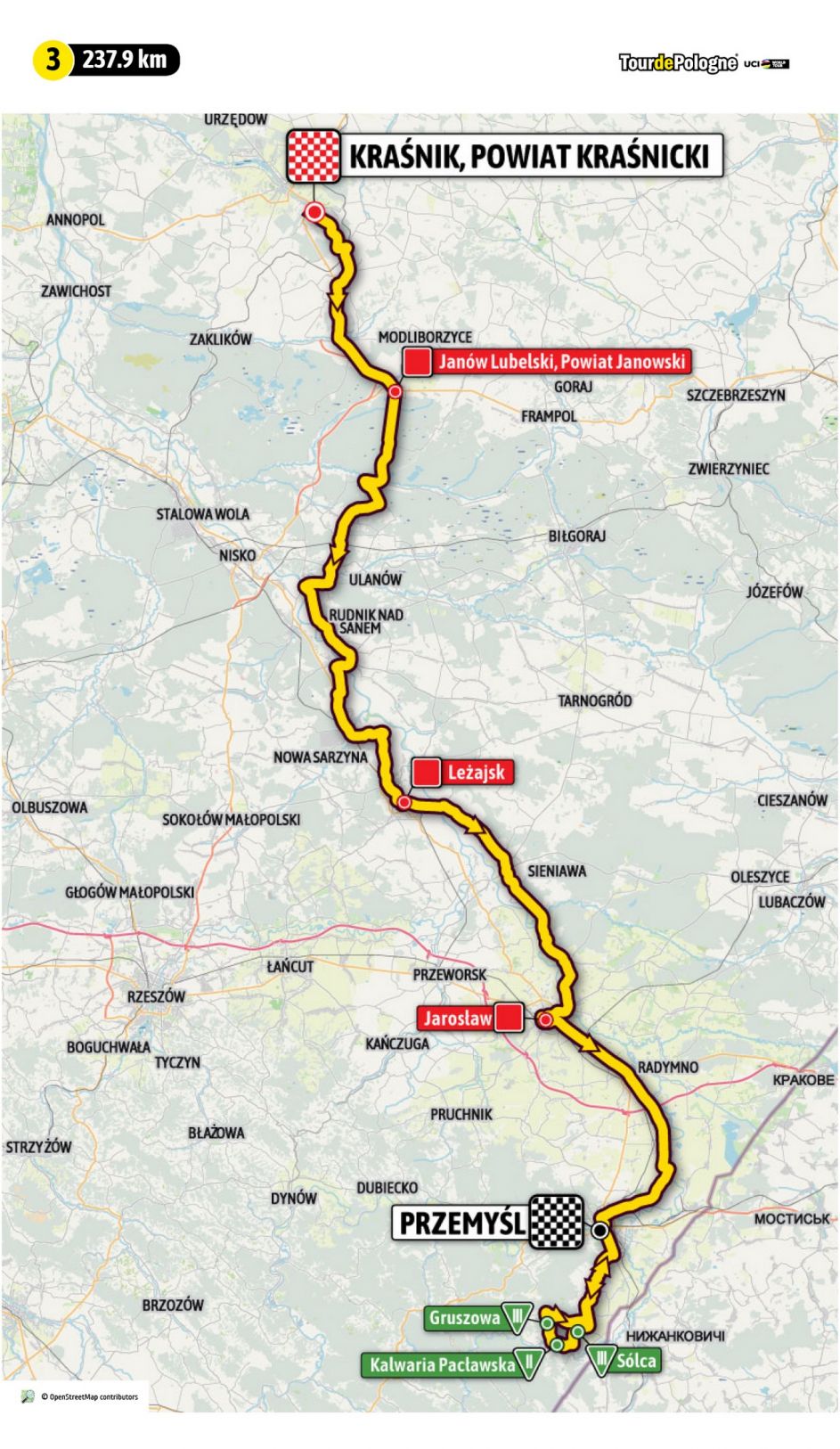 Tour de Pologne, 2. etap Kraśnik Przemyśl. Transmisja etapu na żywo