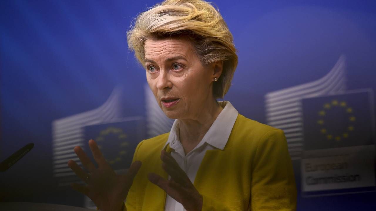 Szefowa Komisji Europejskiej Ursula von der Leyen (fot. PAP/EPA/JOHN THYS / POOL) Szefowa Komisji Europejskiej Ursula von der Leyen (fot. PAP/EPA/JOHN THYS / POOL)