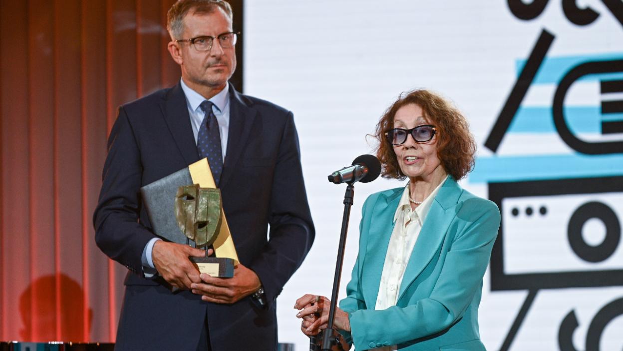 Laureatką Nagrody 70-lecia Teatru Telewizji została Olga Lipińska (fot. Natasz Młudzik/TVP)