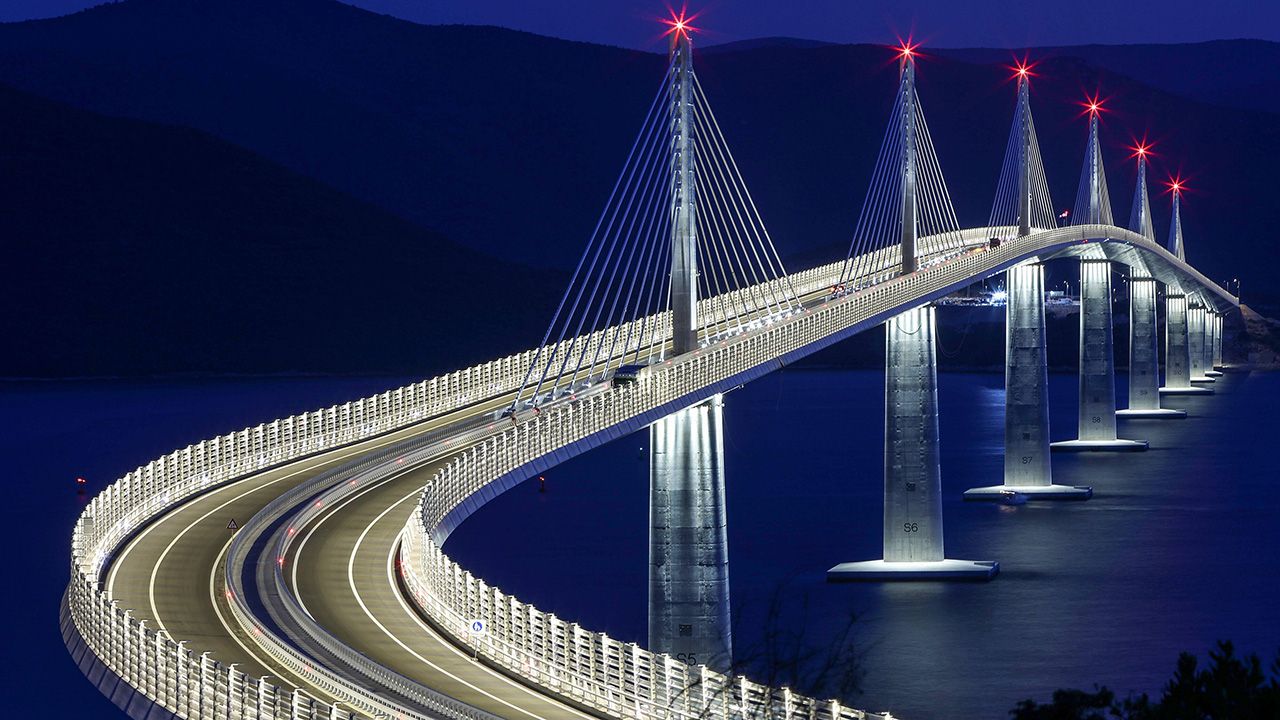 Nowy most w Chorwacji robi wrażenie (fot. arch.PAP/PIXSELL)