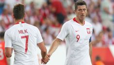 Arkadiusz Milik, Robert Lewandowski (fot. Getty)