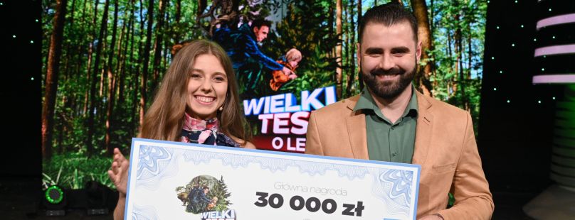 Karolina Lizer i Wiktor Kowalski wygrali  „Wielki Test o Lesie”!