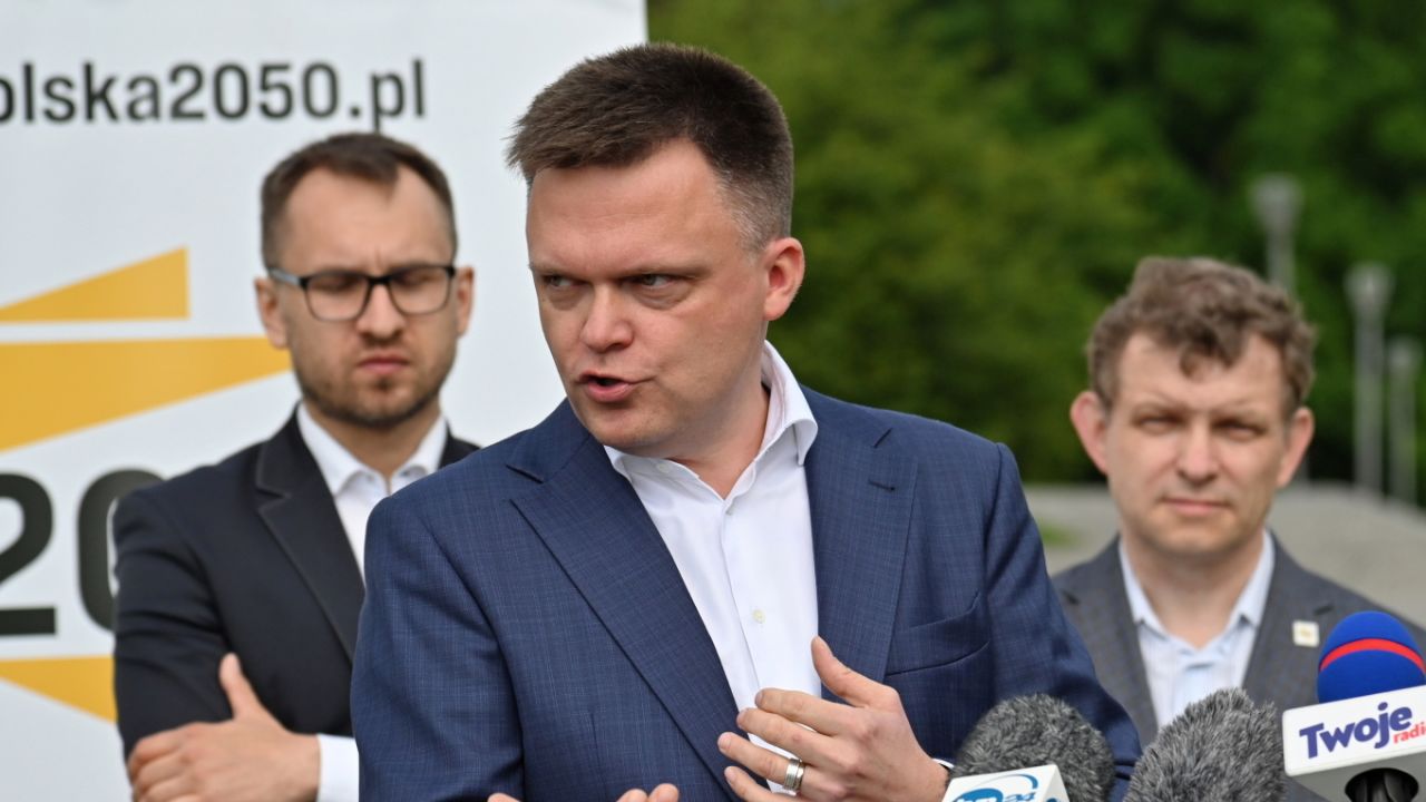 Lider Ruchu Polska 2050 Szymon Hołownia (fot. PAP/Marcin Bielecki)