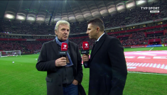 Zbigniew Boniek i Mateusz Borek (fot. TVP SPORT)