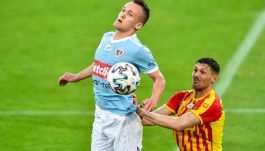 Sebastian Milewski w meczu z Koroną Kielce (fot. Getty)