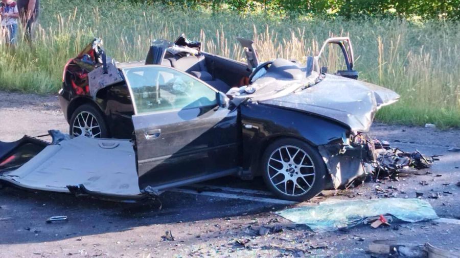 Groźny wypadek w miejscowości Starorypin Rządowy w powiecie rypińskim. Na drodze wojewódzkiej nr 560 zderzyły się dwa samochody osobowe (OSP Kowalki 519c26)