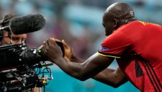 Lukaku zadedykował gola Eriksenowi (fot. Getty)