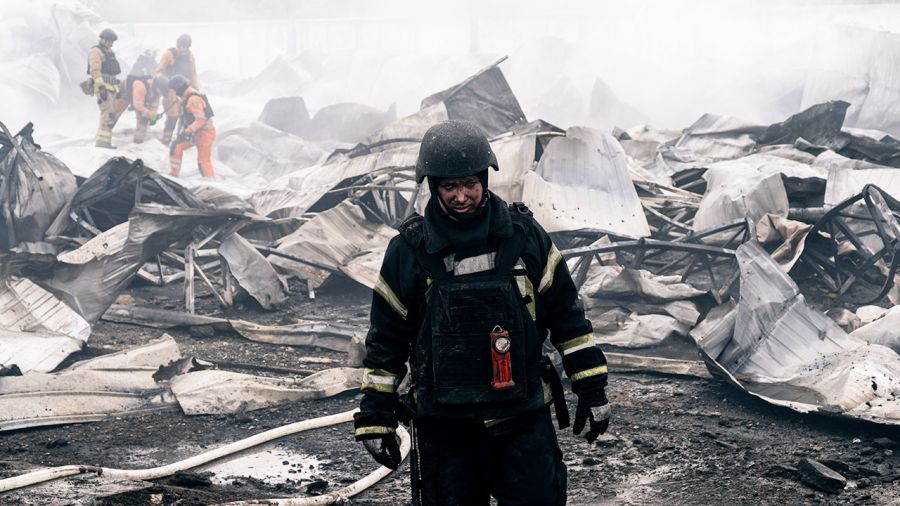 Wojna w Ukrainie pochłonęła setki tysięcy ofiar (fot. Oleksandr Oleksiienko/Kordon.Media/Global Images Ukraine via Getty Images)