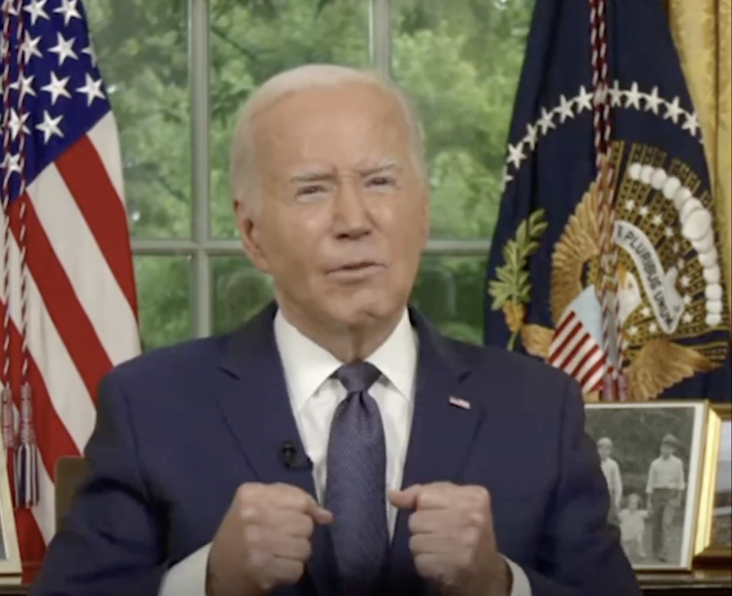 Джо Байдэн падчас звароту да амерыканцаў. (Крыніца: Joe Biden / X)
