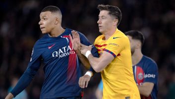 Robert Lewandowski i Kylian Mbappe (fot. Getty).