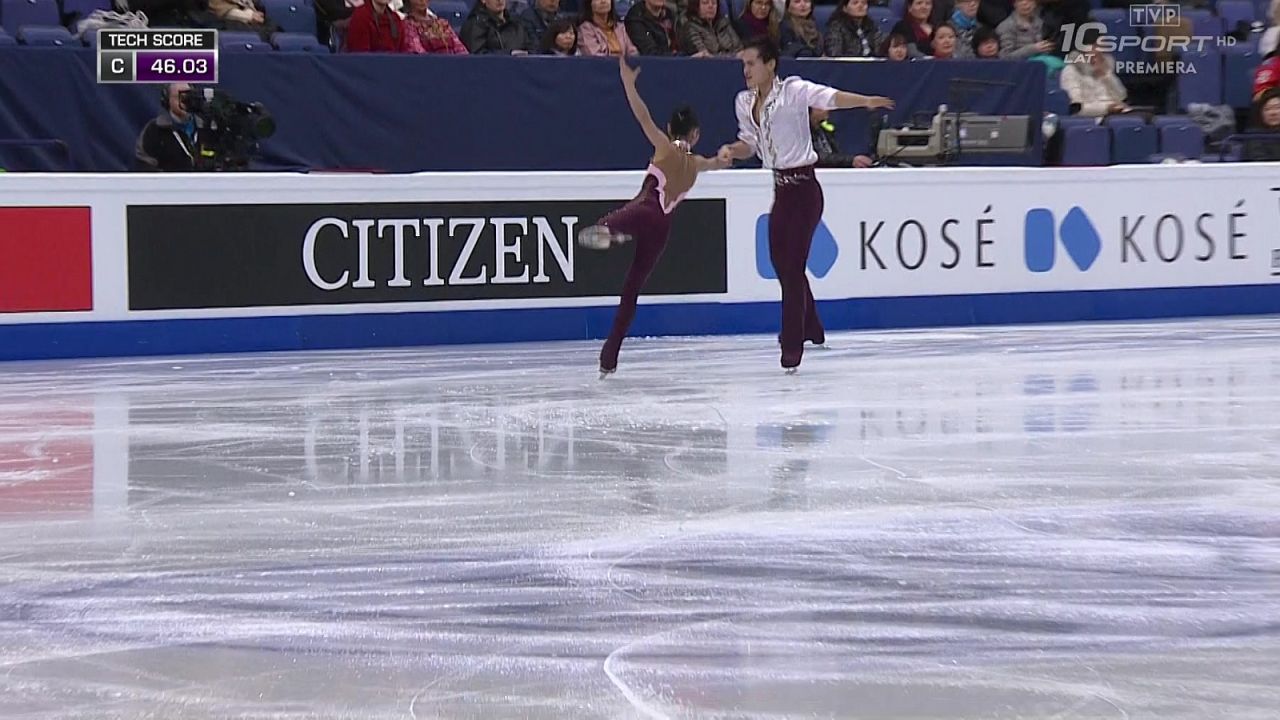 MŚ: Helsinki - program dowolny par sportowych (sport.tvp.pl)