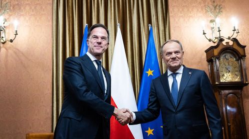 Генеральны сакратар NATO Марк Рутэ і прэм&#039;ер-міністр Польшчы Дональд Туск. Фота: Mark Rutte / Х