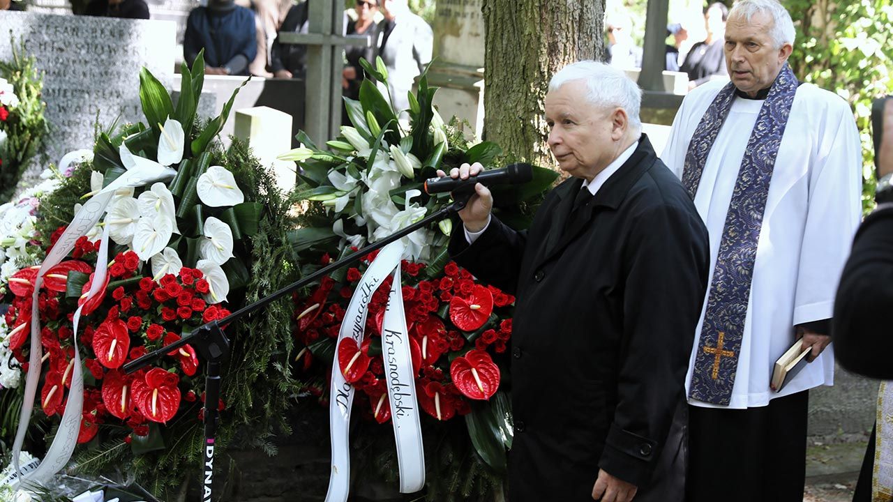 Lech Kaczyński o Marynie Miklaszewskiej (fot. PAP/Tomasz Gzell)