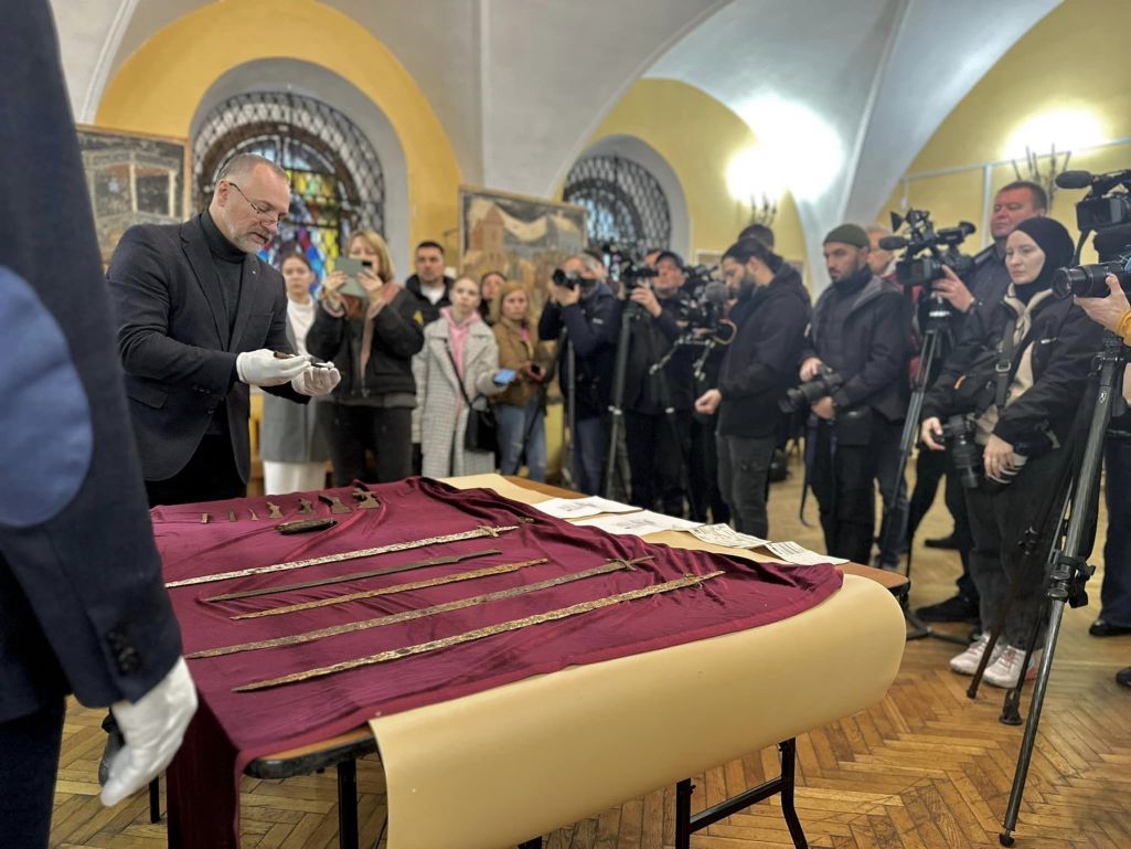 Нацыянальны запаведнік «Кіева-Пячэрская лаўра» вярунула 14 культурных каштоўнасцяў. Кіеў, Украіна. 20 жніўня 2023 года. (Фота: mcip.gov.ua)