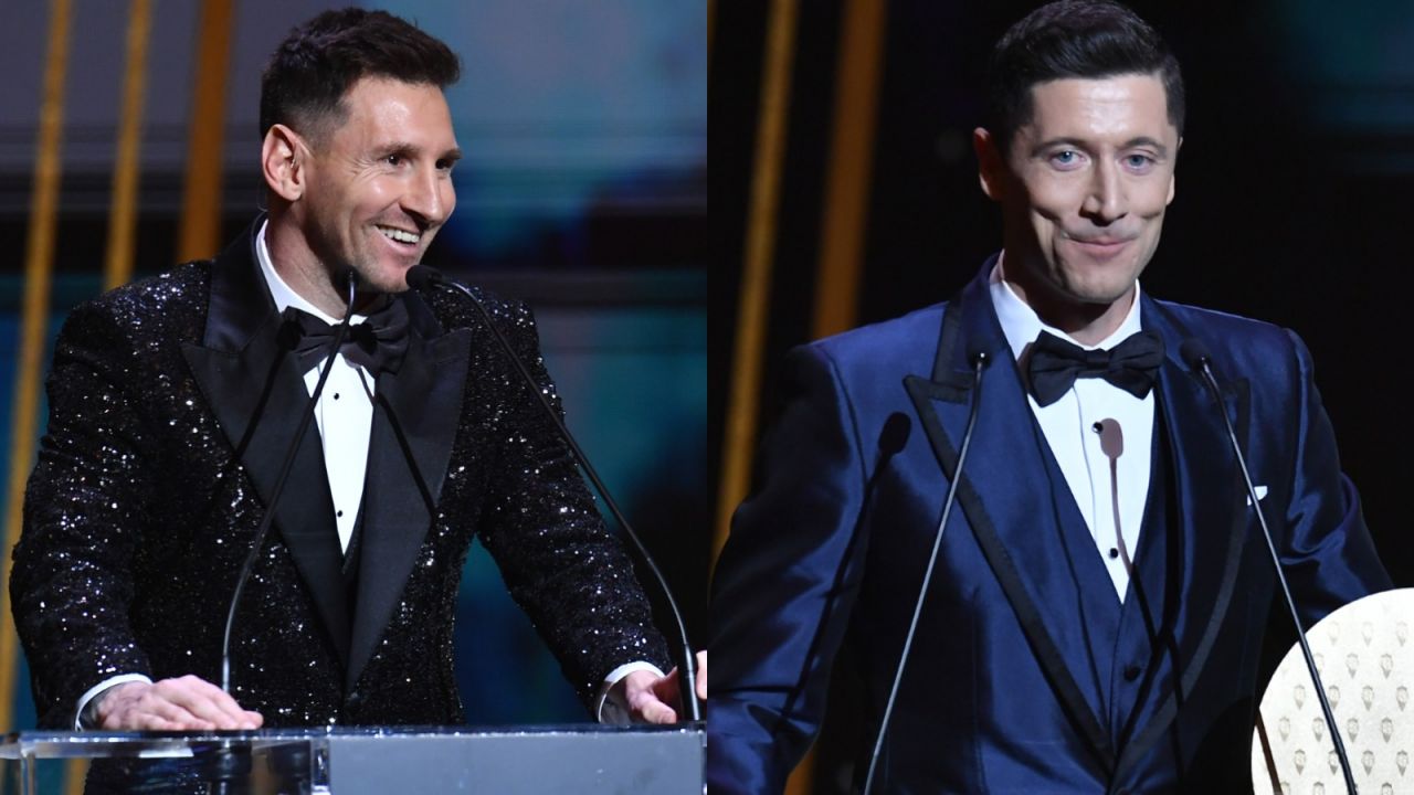 Lionel Messi i Robert Lewandowski (fot. Getty Images)