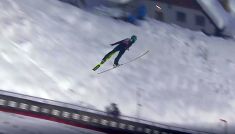 Planica, MŚ w lotach, Michael Hayboeck (fot. TVP)