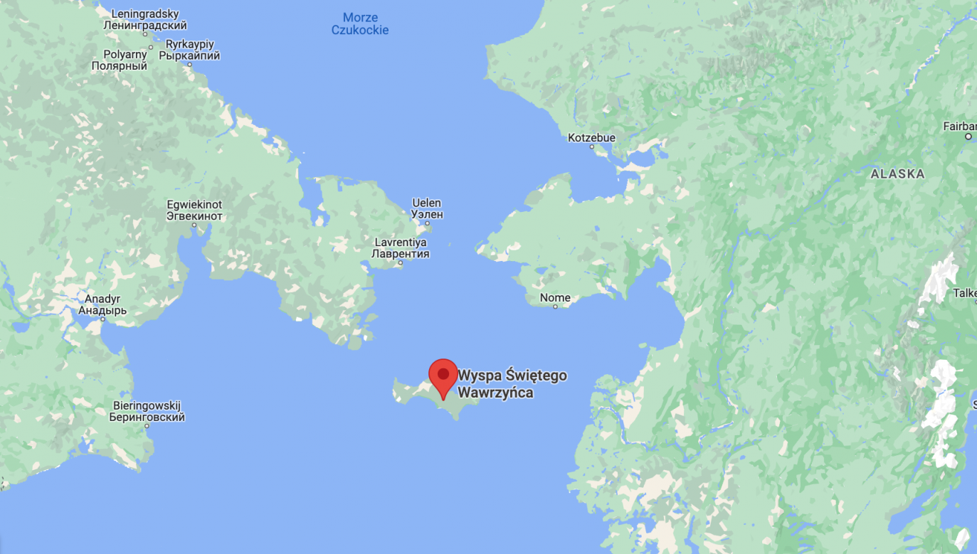 Rosjanie dotarli łodzią na Alaskę. Twierdzą, że uciekli przed mobilizacją (fot. Google Maps)