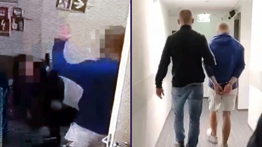 Nastoletni złodziej brutalnie zaatakował ochroniarza w sklepie (fot. Policja)