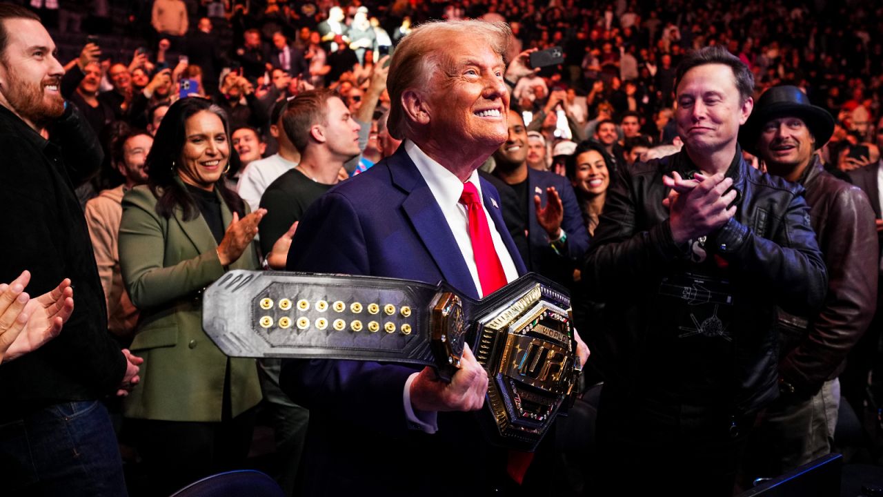 Donald Trump regularnie gości na UFC (fot. Getty)