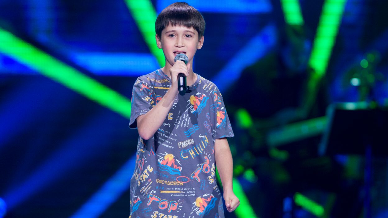 Cleo wciąż poszukiwała głosu do swojej drużyny... i wtedy pojawił się Dawid z piosenką Justina Timberlake'a (fot. TVP)