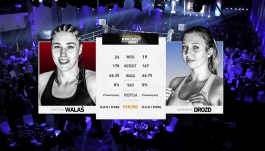Justyna Walaś vs Kateryna Drozd (fot. TVP)