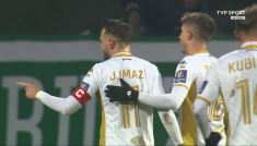 Puchar Polski, 1/8 finału. Olimpia Grudziądz – Jagiellonia Białystok 1:3. Imaz wspaniale przymierzył! [GOL]