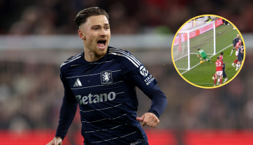 Matty Cash został antybohaterem meczu z Nottingham Forest. Nie pomógł nawet Emiliano Martinez (fot. Getty/YouTube/