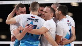 Siatkarska reprezentacja Słowenii (fot. Getty Images)