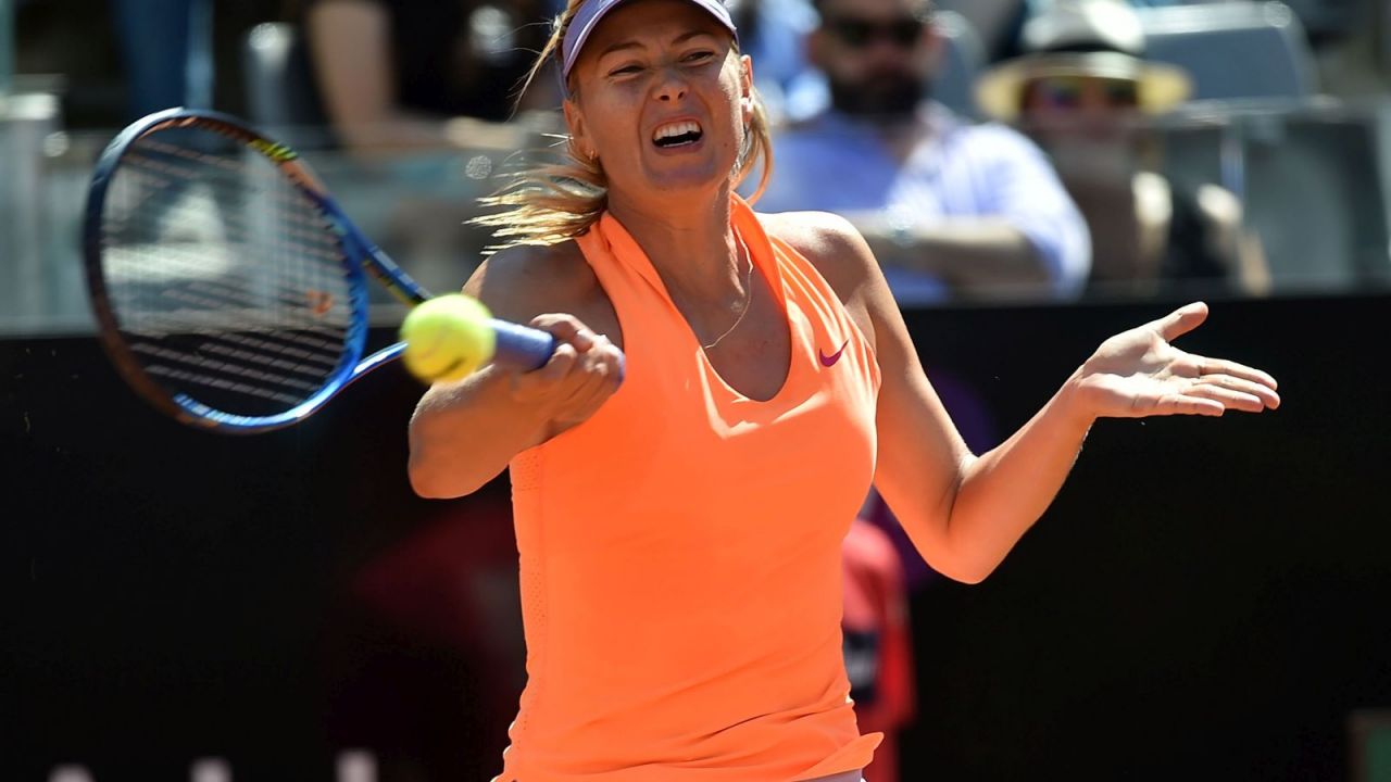 Tenis Turniej WTA, Rzym, 1. runda M. Szarapowa M. LucićBaroni