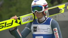 Kamil Stoch podczas treningu w Szczyrku