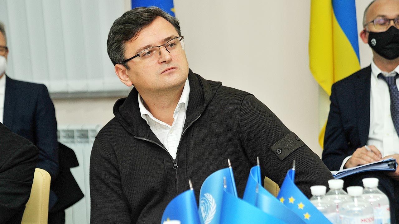 Szef MSZ Ukrainy Dmytro Kułeba (fot. Oleksii Kovalov/ Ukrinform/Future Publishing via Getty Images)