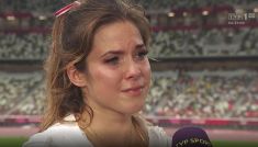 Maria Andrejczyk o srebrnym medalu w Tokio (fot. TVP)