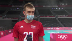IO Tokio 2020. Mateusz Bieniek po meczu Polska - Włochy (fot. TVP)