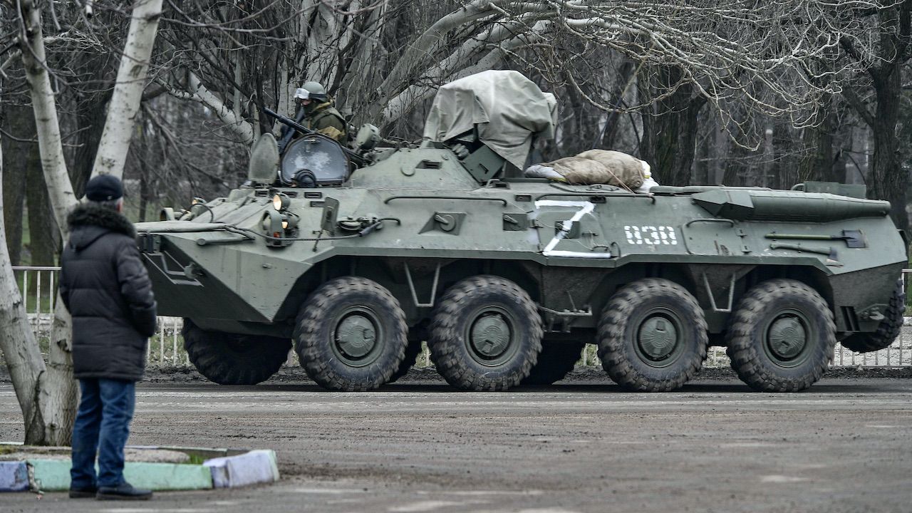 Na wschodzie Ukrainy trwa mobilizacja (fot. arch.PAP/EPA/STRINGER)