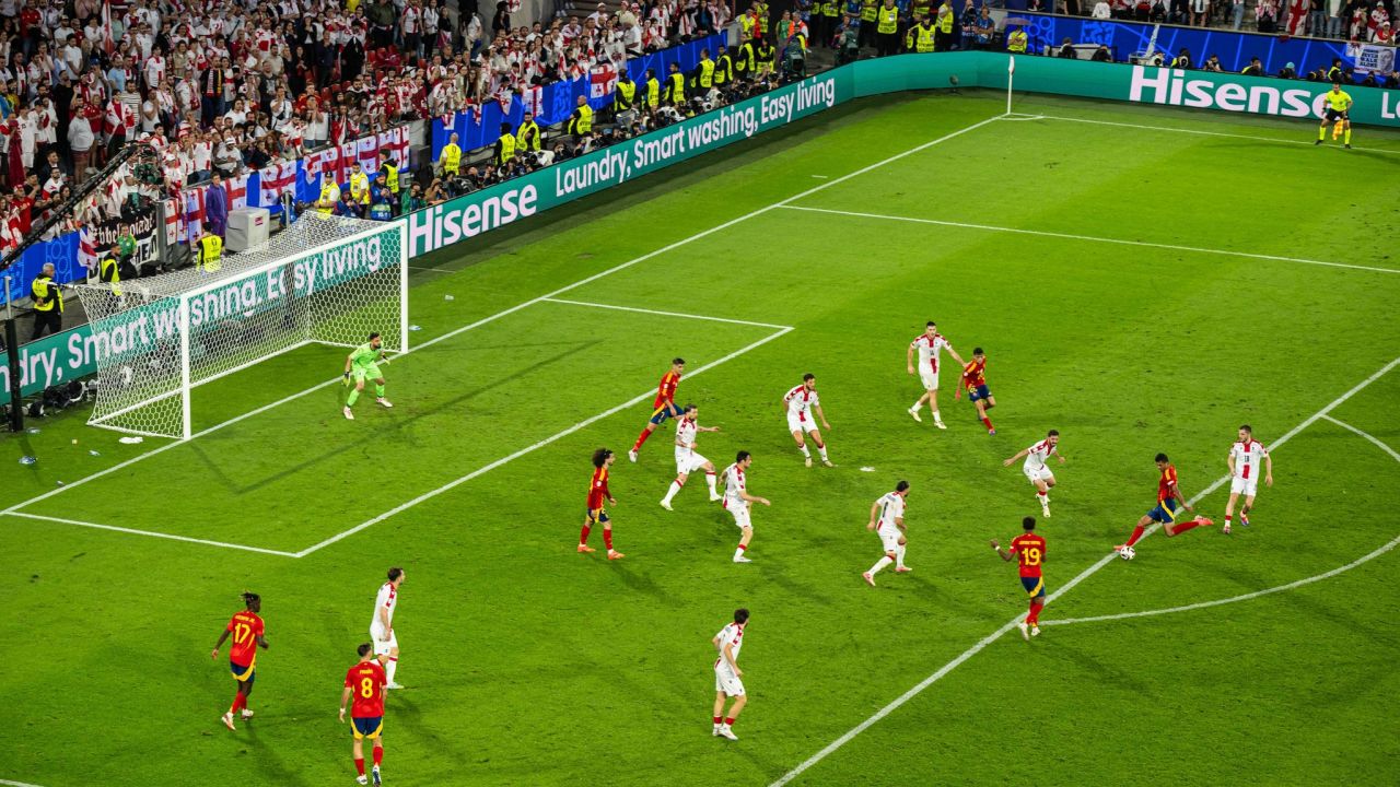 Gol Rodiego w meczu z Gruzją (fot. Getty Images)