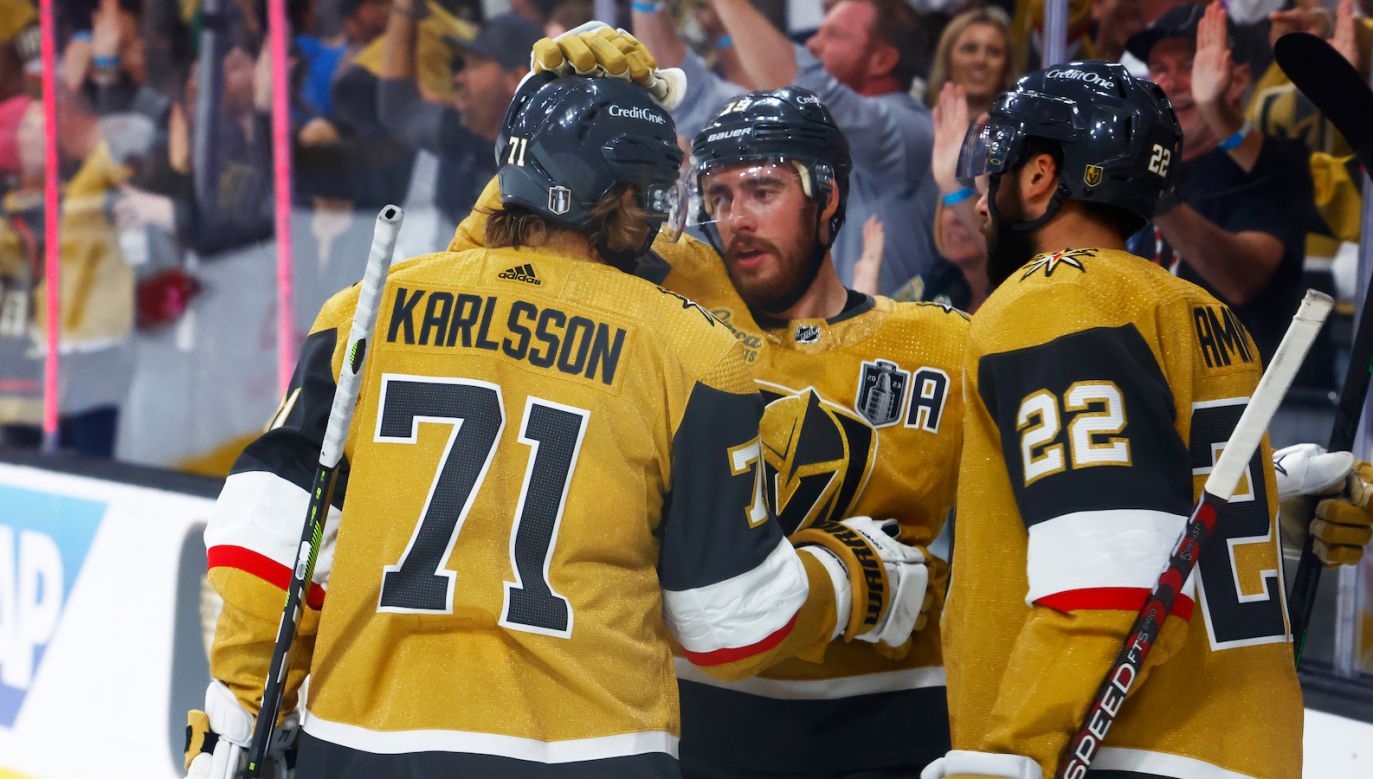 Hokeiści Vegas Golden Knights prowadzą 2-0 w finale NHL (fot. Getty Images)