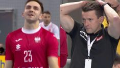 Arkadiusz Moryto nie trafił do pustej bramki (fot. TVP)