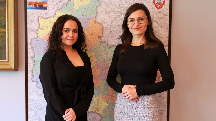 Aleksandra Arczewska uratowała tonącego w Warcie mężczyznę, wojewoda wielkopolska Agata Sobczyk (fot. Agata Sobczyk/Facebook)