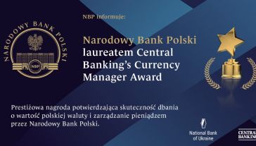 NBP laureatem prestiżowej w świecie bankowości centralnej nagrody (fot. NBP)