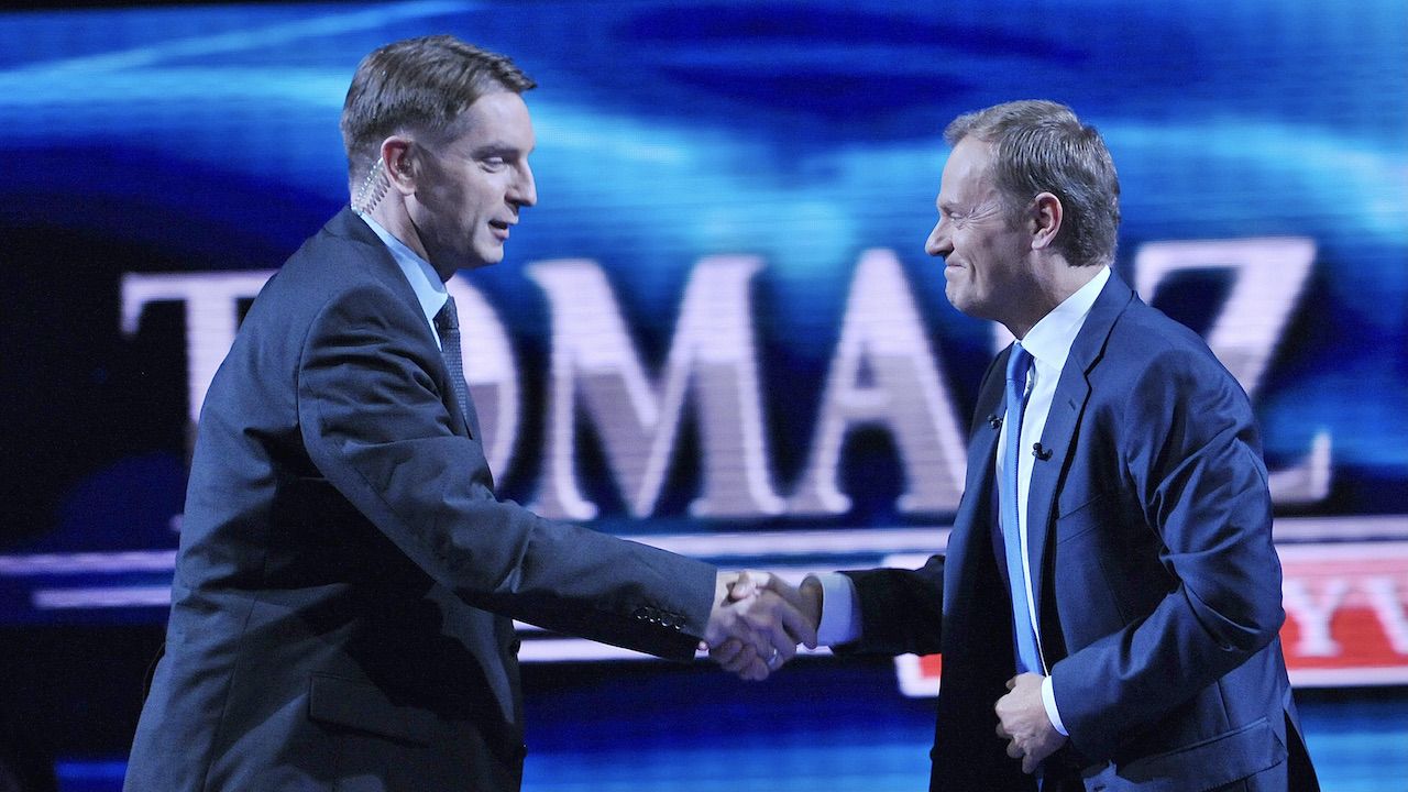 Tomasz Lis i Donald Tusk (fot. arch.TVP/PAP/Ireneusz Sobieszczuk) Tomasz Lis i Donald Tusk (fot. arch.TVP/PAP/Ireneusz Sobieszczuk)