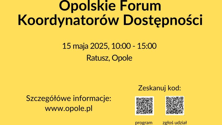 Opolskie Forum Koordynatorów Dostępności 