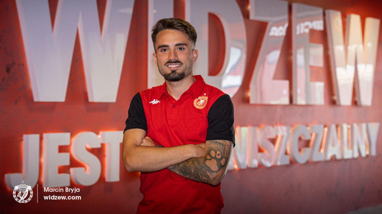 Fran Alvarez, nowy piłkarz Widzewa Łódź (fot. Marcin Bryja/widzew.com)