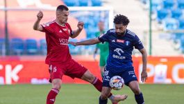 Piłkarze Miedzi i Wisły zmierzą się w finale baraży o Ekstraklasę (fot. Miedź Legnica)