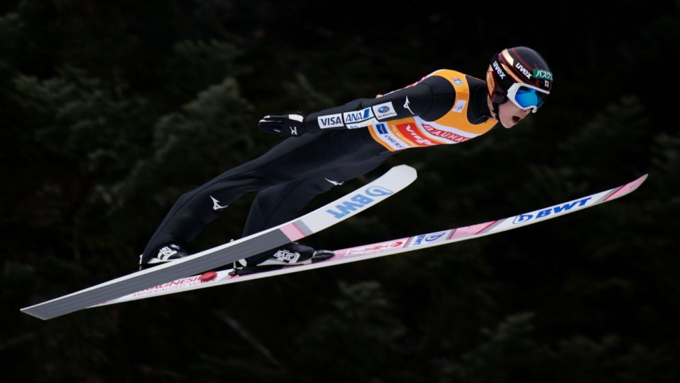 Skoki narciarskie Kobayashi loty Oberstdorf (sport.tvp.pl)