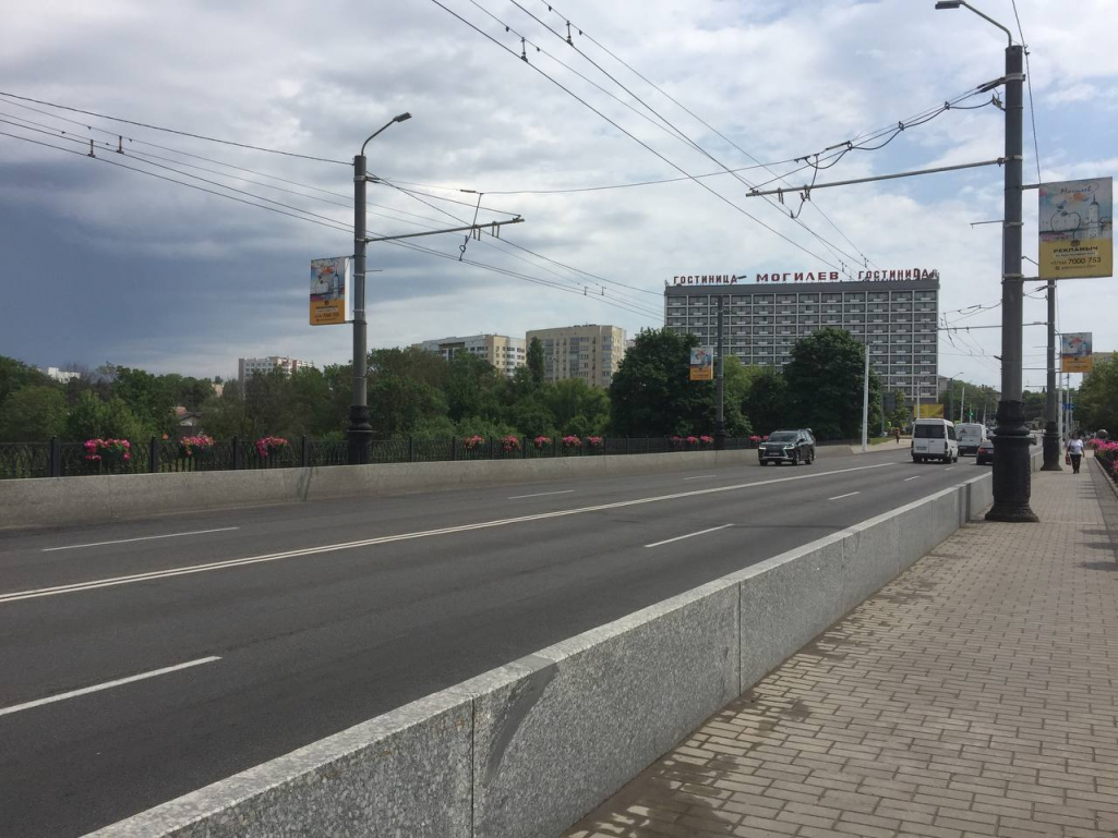 Новыя дарогі ў Магілёмве, Беларусь. Фота: 024.by
