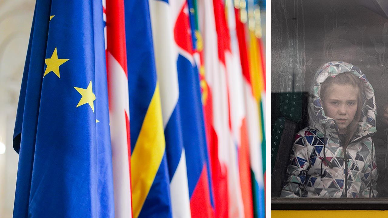 UE wzywa Rosję do natychmiastowego zapewnienia bezpiecznego powrotu do domów porwanych z Ukrainy dzieci (fot. Shutterstock;  Chris McGrath/Getty Images)