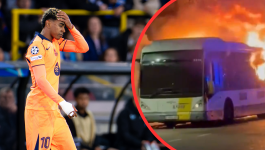 Szokujące sceny przed meczem Club Brugge – FC Barcelona (fot. Getty/X/Diario SPORT) Szokujące sceny przed meczem Club Brugge – FC Barcelona (fot. Getty/X/